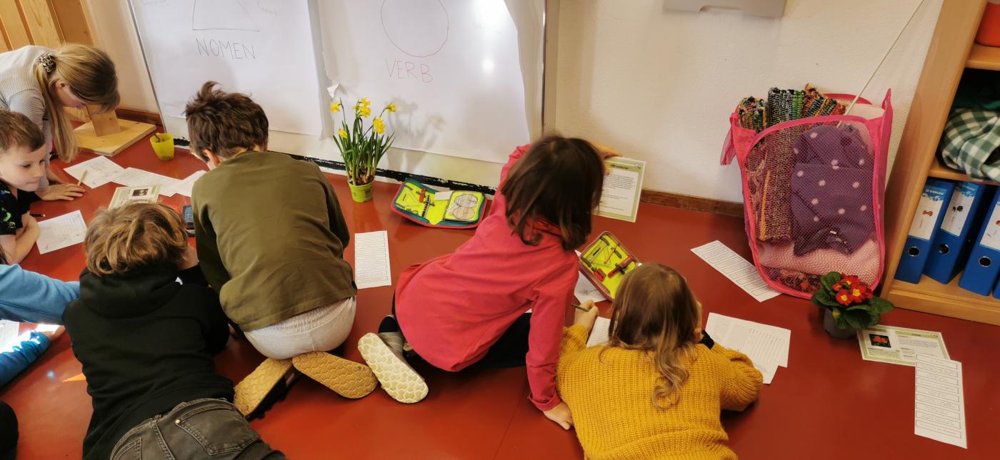 Arbeiten mit Anschauungsmaterial