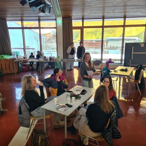 Kaffee-Pause in der Aula