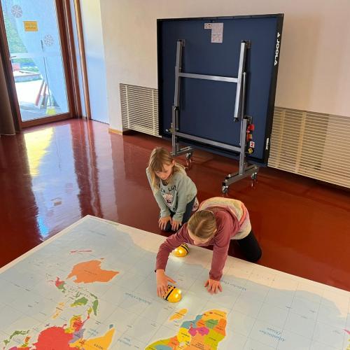 Navigation der Bee-Bots auf der Karte