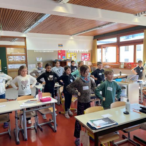 Klasse beim Workshop