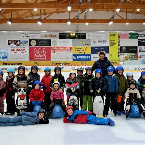 Klasse auf der Eisfläche