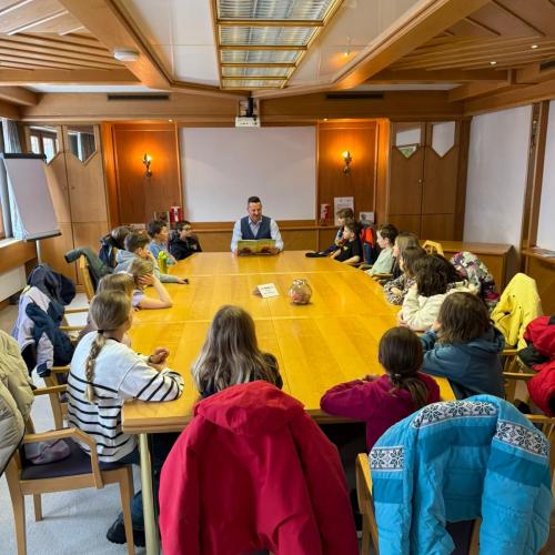 Auch unser Bürgermeister war wieder fleißig am Vorlesen