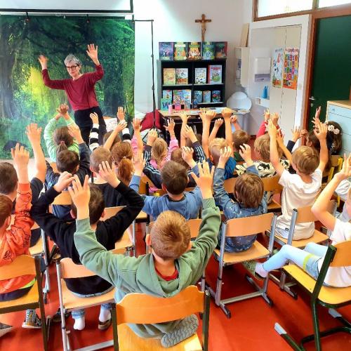 Lesung von Susa Hämmerle, Kinder machen mit