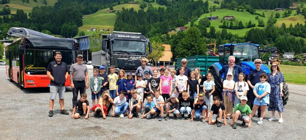Verkehrserziehung – Verhalten im Bereich von Großfahrzeugen